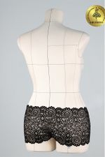 Кружево бельевое эластичное 205 мм / 3 м, TBY.YSTL00839, цв.02 черный, Kruzhevo