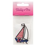 Термоаппликация "Парусная лодка 3", 4.3х5.7см