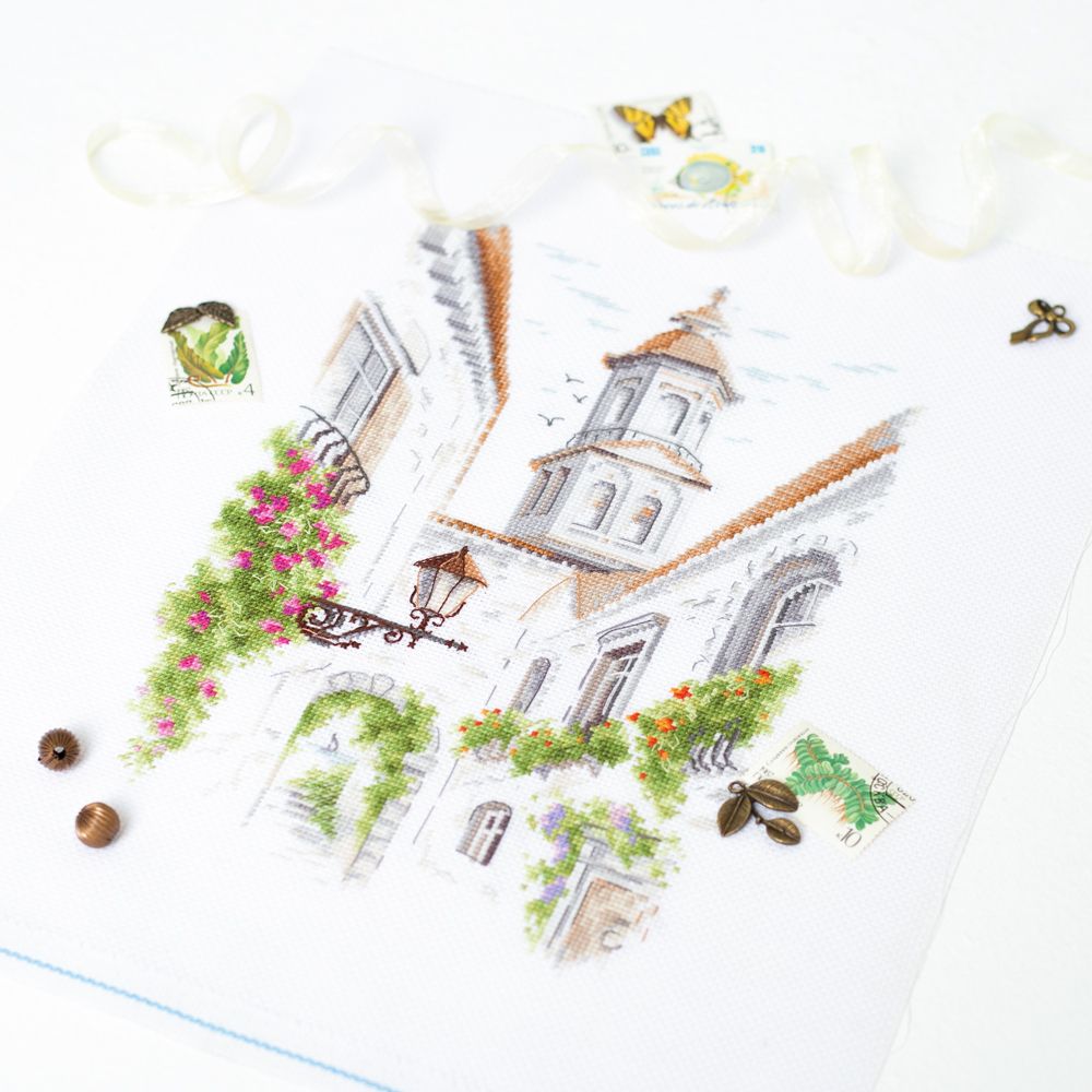 Набор для вышивания нитками Чудесная игла, По старым улочкам 18х26см