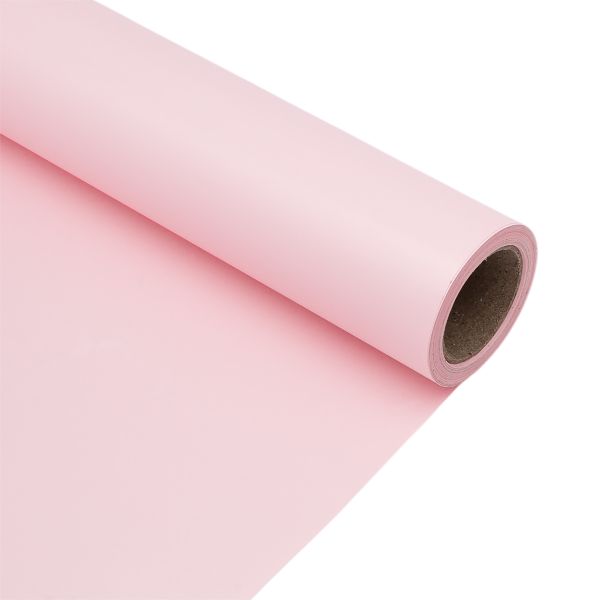 Пленка упаковочная однотонная для цветов и подарков, 65 мкр, 58см / 10м ± 5% (VH2547 светло-розовый)