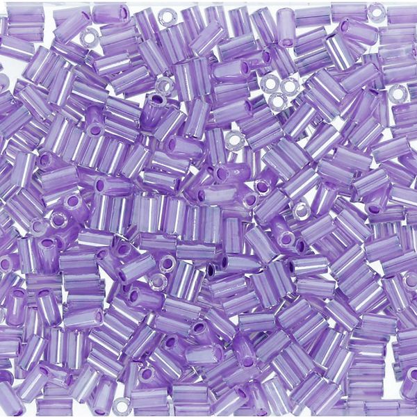 Бисер Toho Bugle 4 (3 мм), 25 г (5х5 г), 0922 фиолетовый/перл