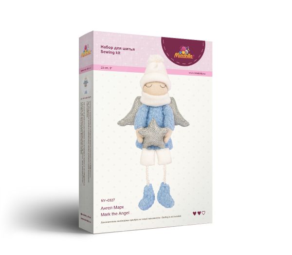 Набор для шитья игрушки Ангел Марк 23 см, Miadolla NY-0327