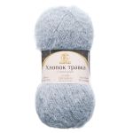 Пряжа Камтекс Хлопок Травка / уп.5 мот. по 100 г, 220 м, 008 серебристый