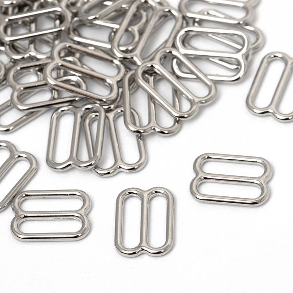 Рамки-регуляторы для бюстгальтера металл 10.0 мм, 810 цв.никель, уп.100 шт