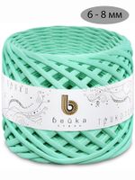 Пряжа трикотажная 1х300г, 100м, шир. 6-8 мм, 3081 мятный /TOS/