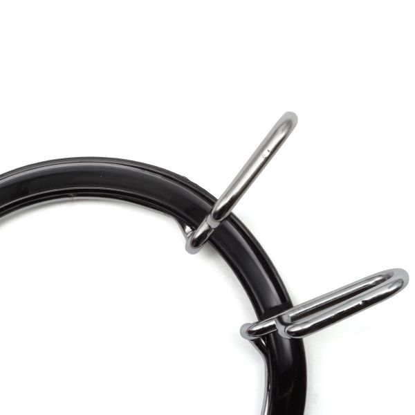 Пластиковые Пяльца с металлической застежкой, диаметр 5,8 см, цвет черный, Nurge Hobby, 160-3