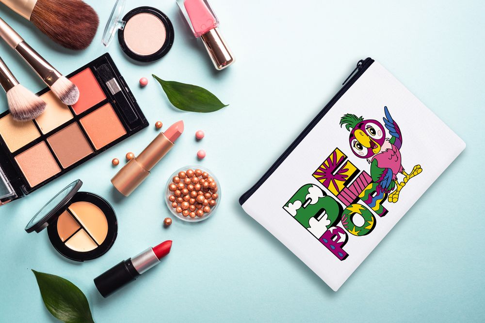 Раскраска на косметичке Фрея, Союзмультфильм. Кеша в стиле поп