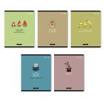 Тетрадь ученическая общая, твин лак, A5 96 л. на скобе 65 г/м², белизна 100% 5 шт клетка, 01534 Купи чудо, Светоч Т205