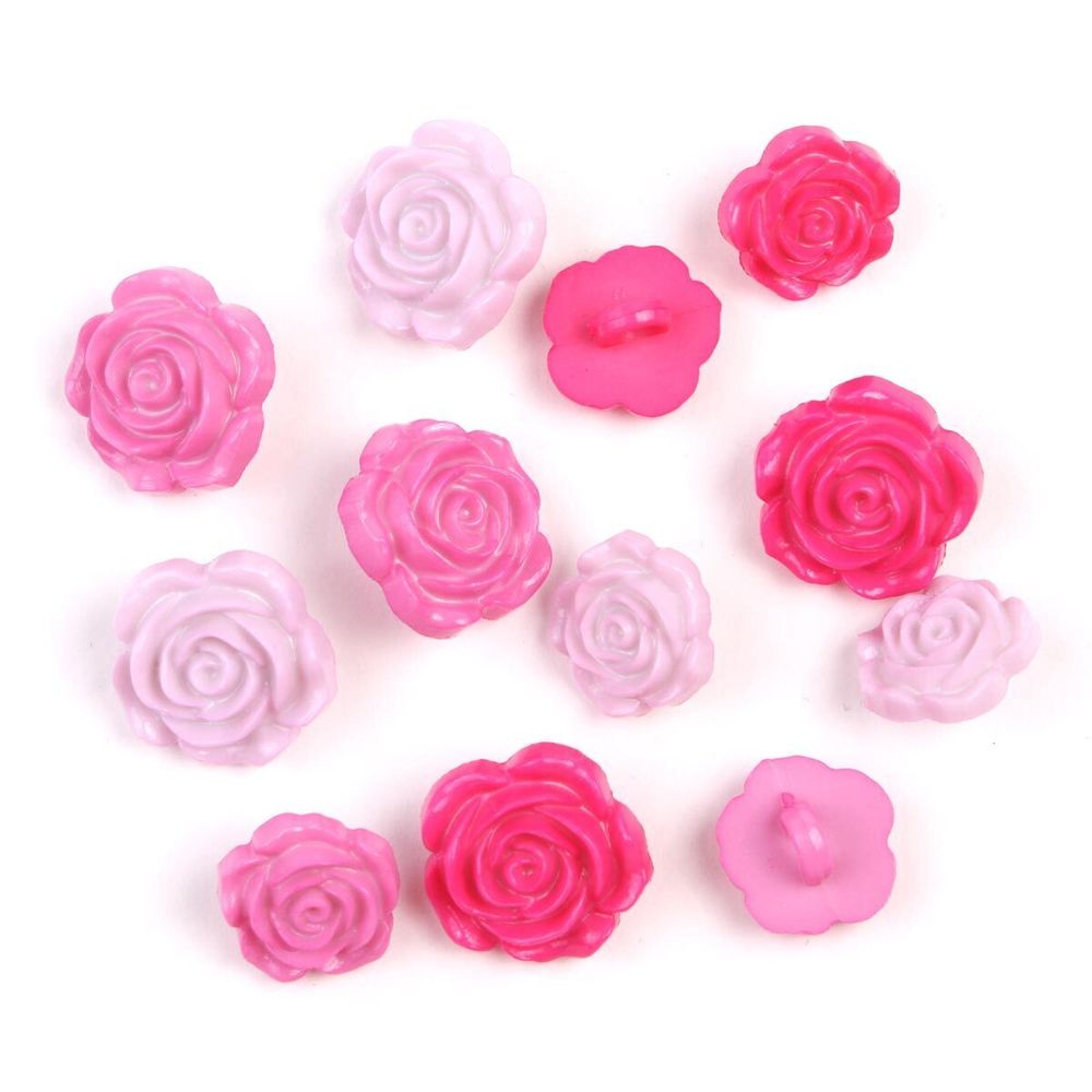 Украшения декоративные пуговицы Фигурки Розы Dress It Up 9377