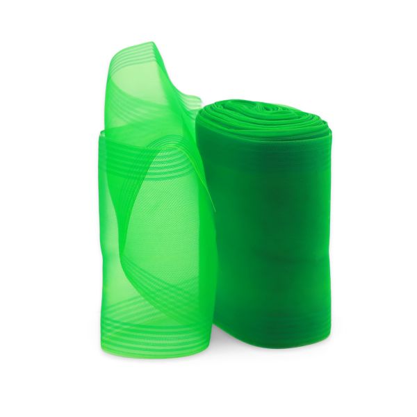 Лента для бантов (капрон) 11 см, 25 м (зеленый) С3503