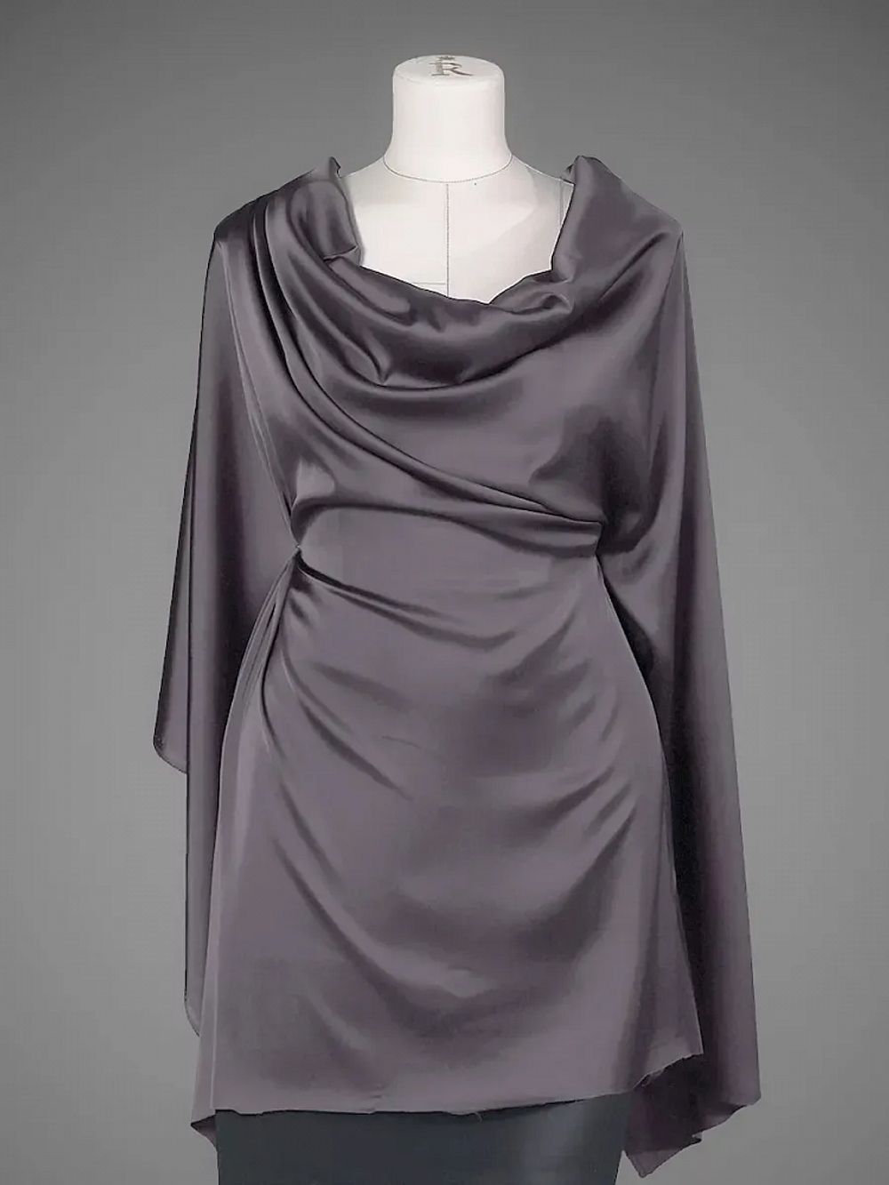 Шелк Армани 90 г/м², 150 см / 25 метров, TBYArm-126, цв.126 серый (шиншилла)