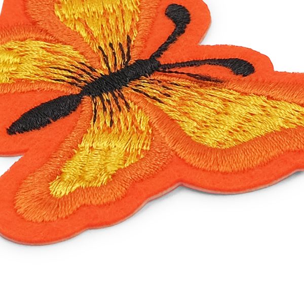 Термоаппликация Бабочка, 5.4х7см, Hobby&Pro (оранжевый)