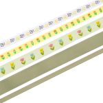 Набор репсовых лент, 5 шт, 45 м (2 шт по 18 м и 3 шт по 3 м), цвет бледно-зеленый