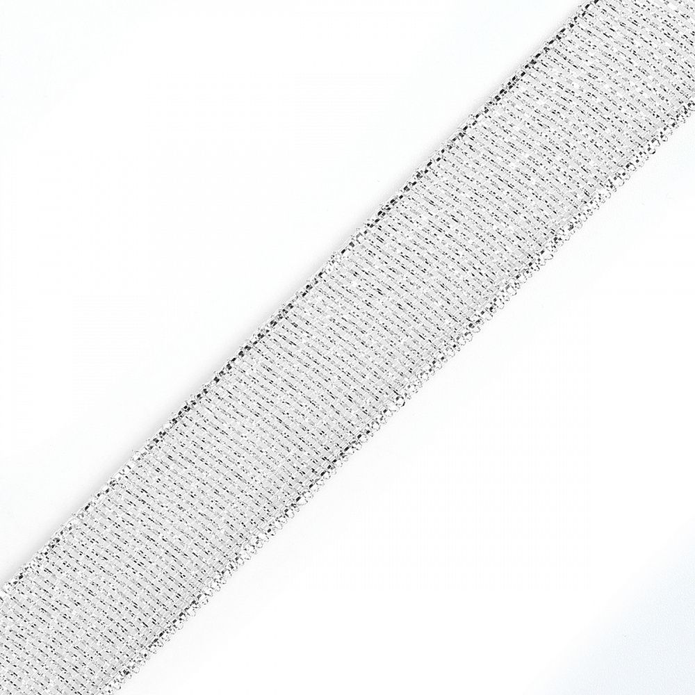 Лента металлизированная 20.0 мм / 22.85±1 метра, цв. серебро, Magic4Hobby