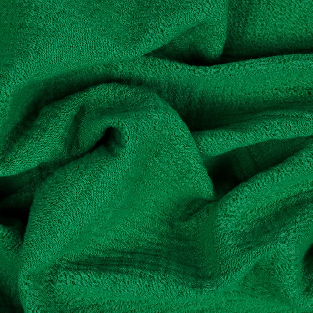 Муслин 125 г/м², 130 см / 2 метра, TBY.Mus.24723.22.2, цв.22 зеленый