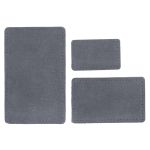 Набор заплаток пришив. из замши, прямоуг-к 4х6,4см, 6х9,6см, 8х12,7см, с перфорацией, 3 шт (26 серый), 59403