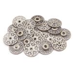 Кнопка пришивная металл ⌀27.0 мм, металл, White, уп.10 шт