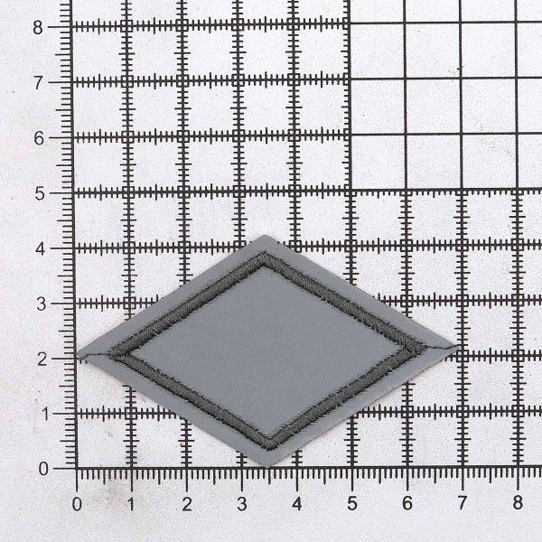 Термоаппликация светоотражающая Ромб, 65х40 мм, LA426, 3 шт