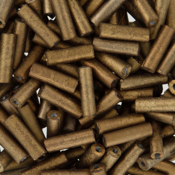 Бисер стеклярус Zlatka 100 г (10х10 г), №0571 мат.бронза GG