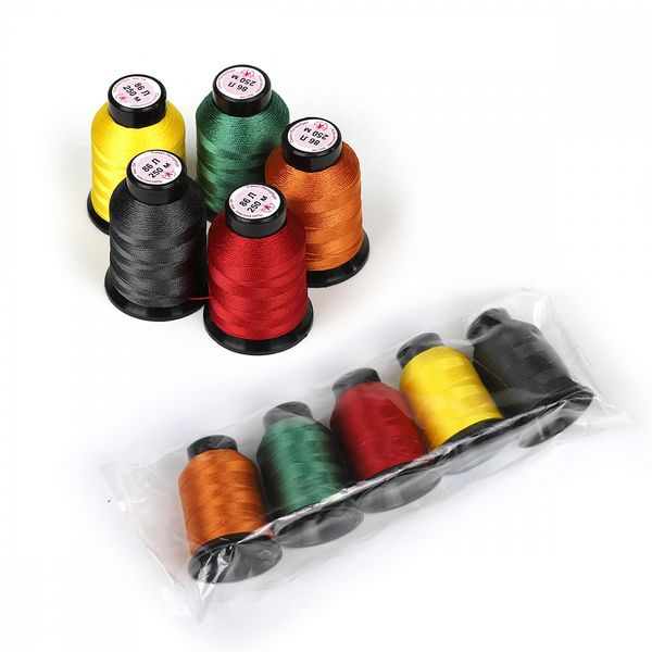Швейные нитки (набор) 86Л обувные 250 м, уп.5 катушек ассорти 3