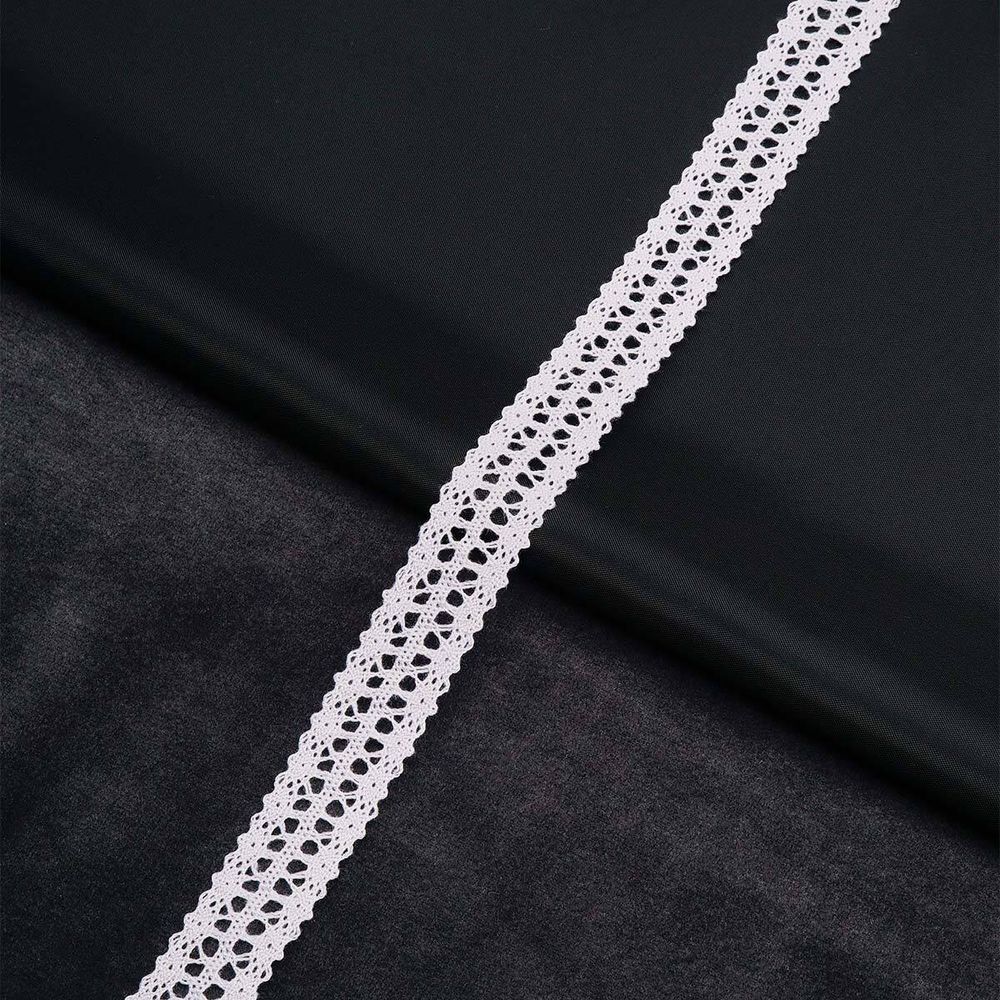 Кружево вязаное (тесьма) 16.5 мм / 13.72 метра, белый, 3AR3388