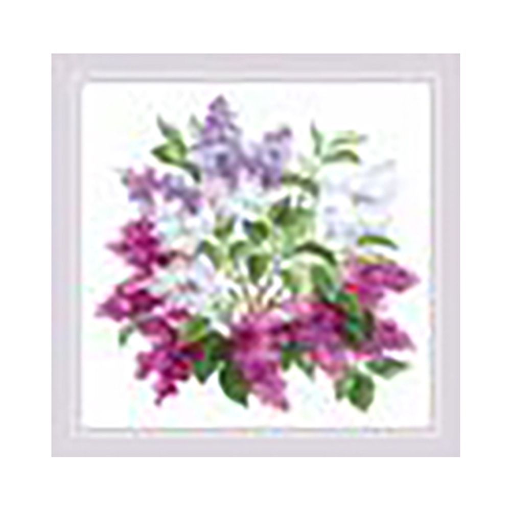 Набор для вышивания нитками Риолис, Сиреневый цвет, 40х40 см