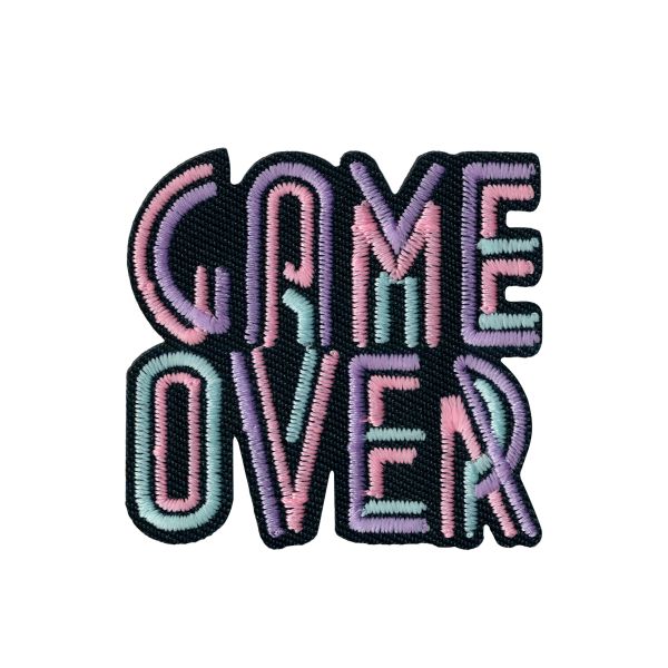 Термоаппликация №05, 1 шт, 02-514 Game over 5.3х5.1 см, Gamma ETF