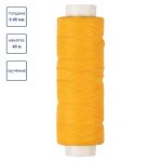 Нитки для кожи вощёные (полиэстер) 0.45х, 40 м, 1 катушка, 009 жёлтый, LC-005 Промысел