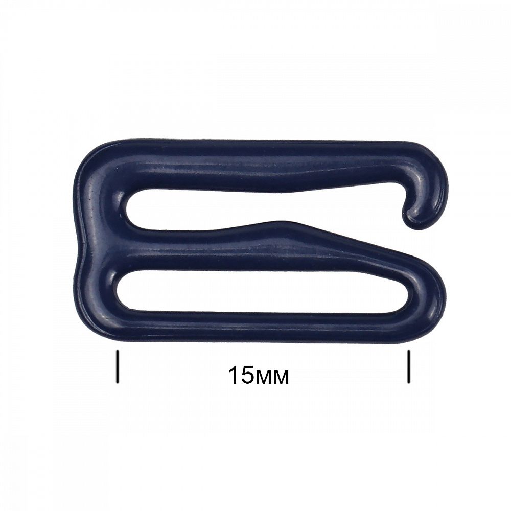 Крючки для бюстгальтера металл 15.0 мм, 100 шт, S919 т.синий