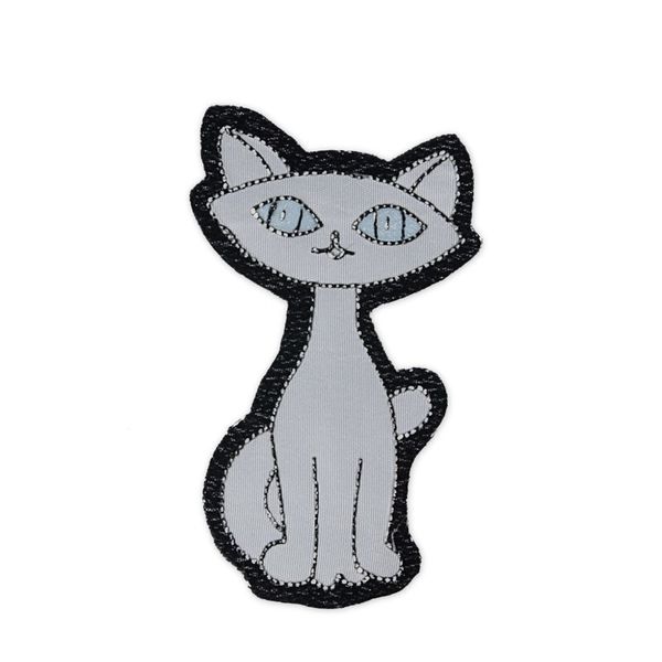 Термоаппликация №4 12 шт, 4-27 кот белый 7х4 см, Blitz