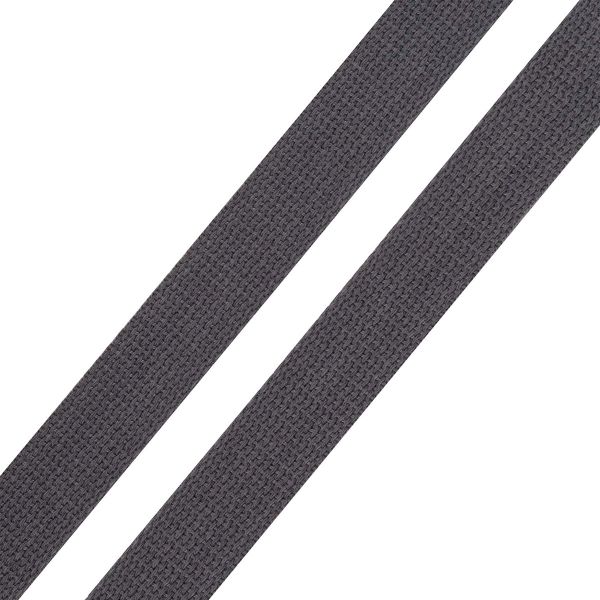 Стропа (ременная лента) 26 мм / 100 метров, [17.55 г/пог.м], матовая, имитация хлопка, 78 т.серый, 3Al357