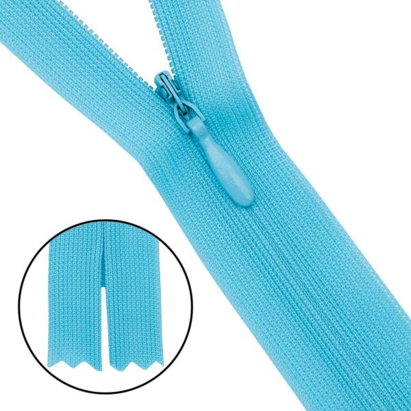 Молния потайная (скрытая) Т3 (3 мм) 1 зам., н/раз., 50 см, гол. 31295 / 50, 10 шт