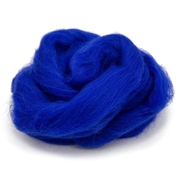 Лента для валяния полутонкая, 100% шерсть, 50гр Камтекс, цв.019 василек