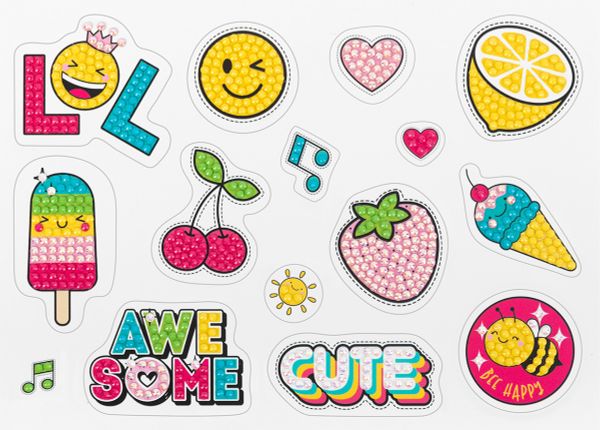 Алмазная (кристальная) мозаика Фрея ALVN-137, наклейки Всё клубнично!, 19.5х14 см