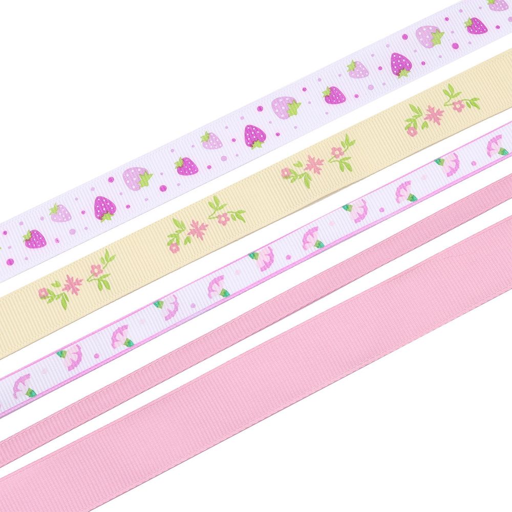 Набор репсовых лент, 5 шт, 45 м (2 шт по 18 м и 3 шт по 3 м), цвет сиреневый