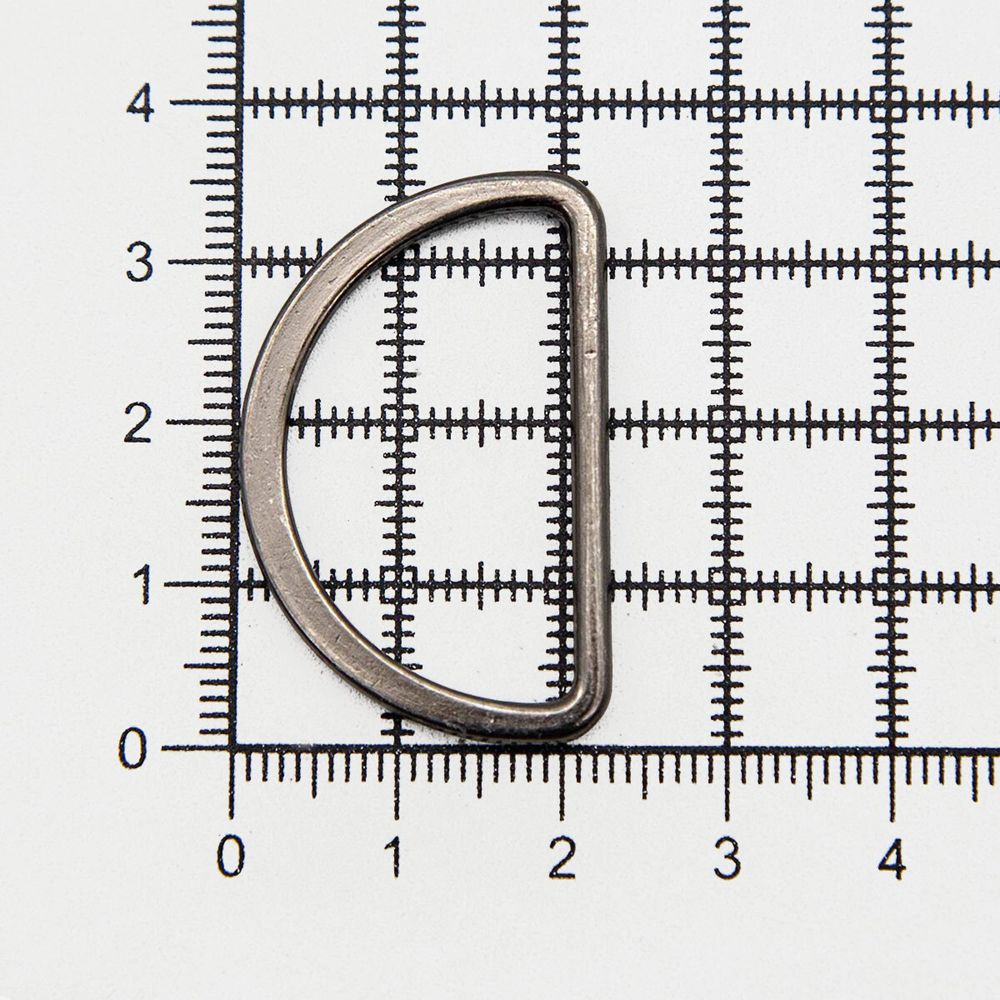 Полукольцо литое металл 30.0 мм (in), (внешн. 35х23 мм), 2 шт, Hobby&Pro, чер.никель