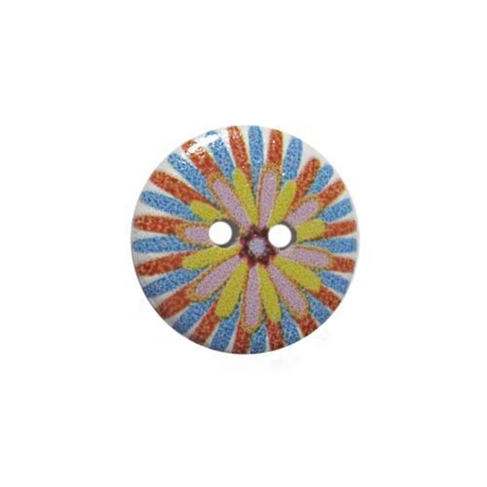 Пуговицы деревянные Орнамент 18мм (цвет 7), 100 шт