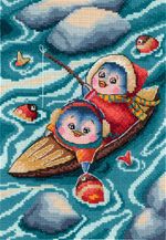 Набор для вышивания МП Студия НВ-799 На рыбалке, 20х14 см