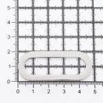 Рамка овальная металл 40 мм, никель, ГНУ13818, 10 шт
