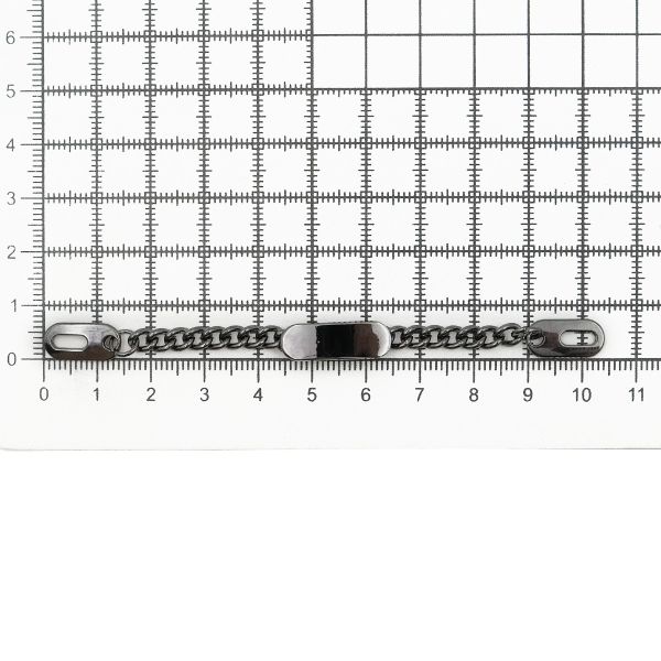 Вешалка-цепочка для одежды 102х8 мм, металл, чер.никель, 10 шт, ГНУ360