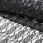 Ткань кружевная гипюр 35 г/м², 150 см / 45 метров, TBY.M0187.02, цв.черный