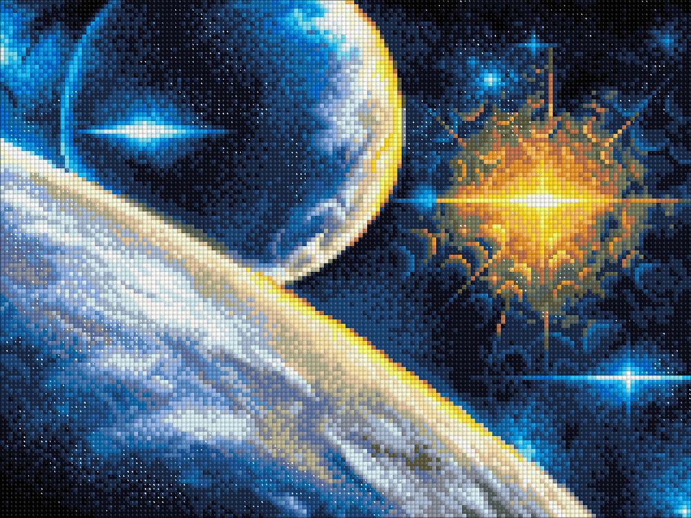 Алмазная (кристальная) мозаика Фрея, Просторы космоса, 40х30 см