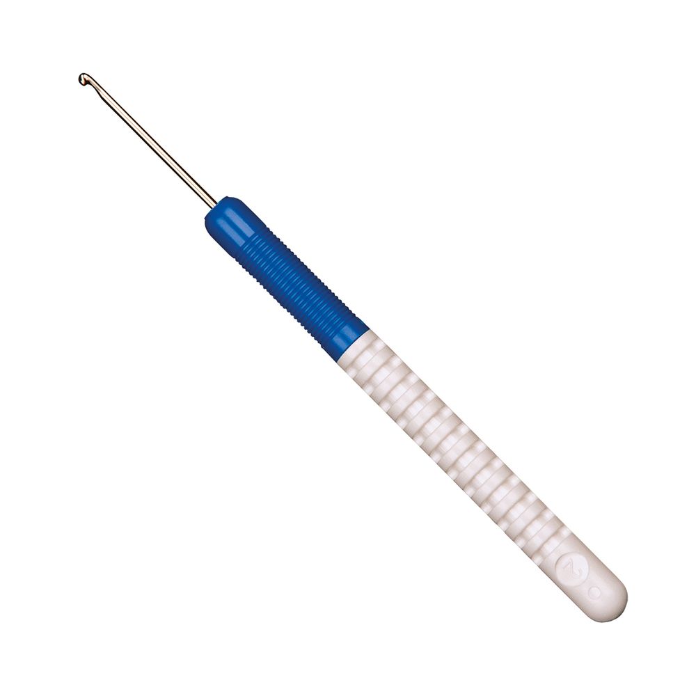 Крючок для вязания Addi ⌀2.0, 15 см, пластиковая ручка