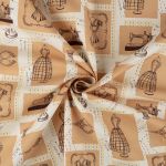 Ткань для пэчворка Peppy Век моды панель, отрез 60х110 см, 146 г/м², ВМ-03 бежевый, Peppy