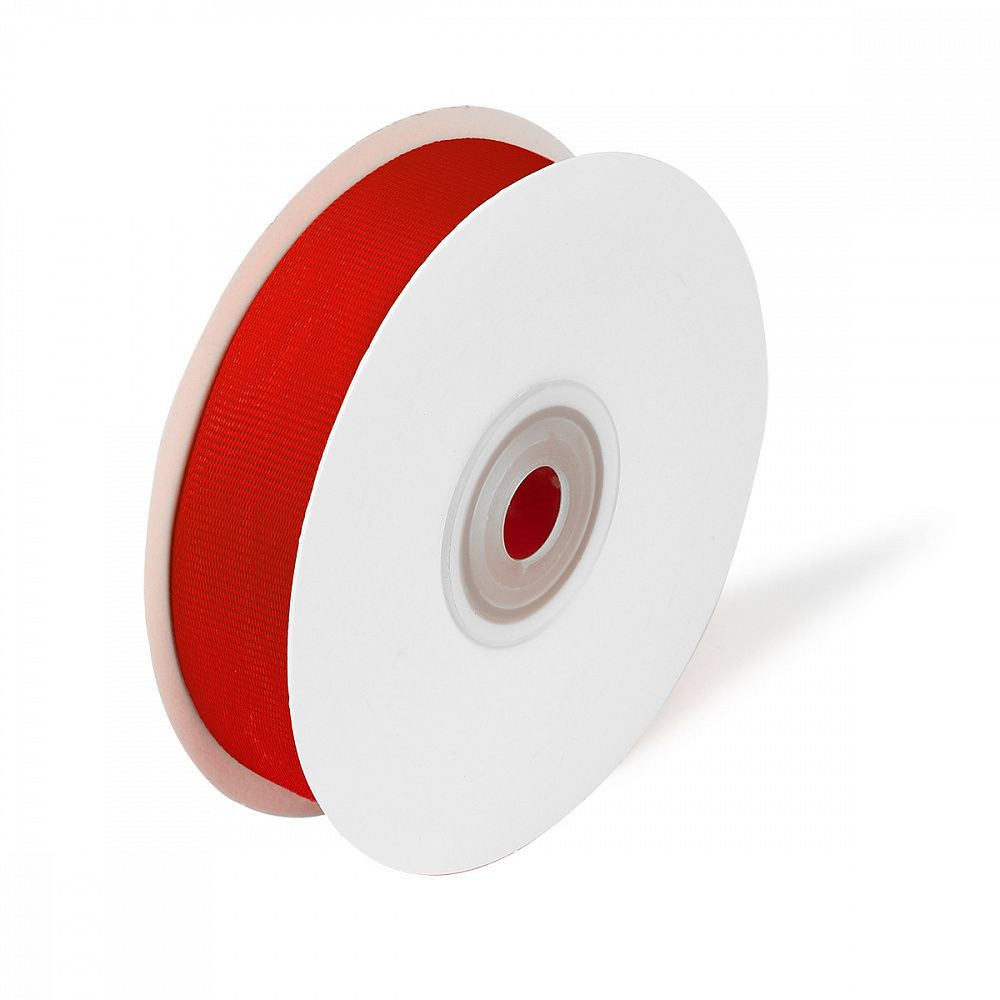 Лента репсовая (в рубчик) 20.0 мм / 22.8±1 метра, 235 красный, Magic4Hobby