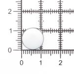 Пуговицы на ножке 18L (11мм), металл (White/S (белый/серебро)), MEs-2013, 36 шт