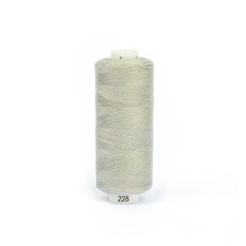 Нитки швейные бытовые Ideal 40/2, 366 м / 10 кат., 228 серый