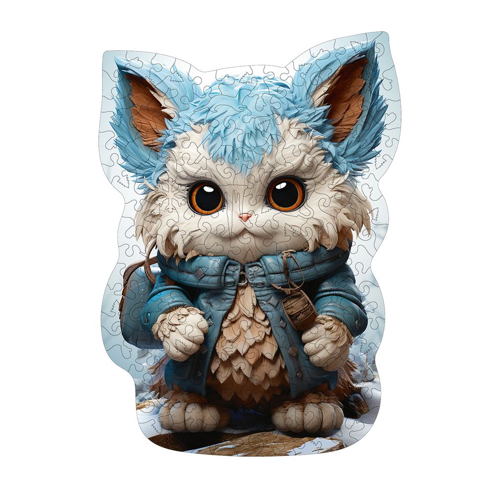 Пазл фигурный деревянный 159 элементов, ZLF-024 Крошка Йети, Фрея