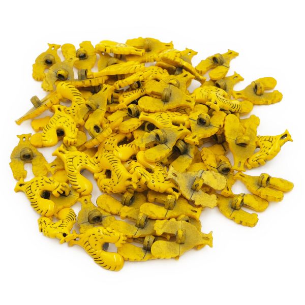 Пуговицы детские Петух (3366) 30мм (110 желтый), 72 шт