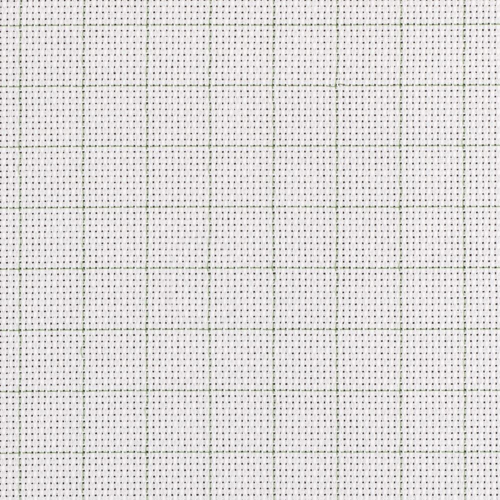 Канва Aida 14 ct, 150х100 см, 92% хлопок, 8% терилен, белый в клетку, Gamma K04R